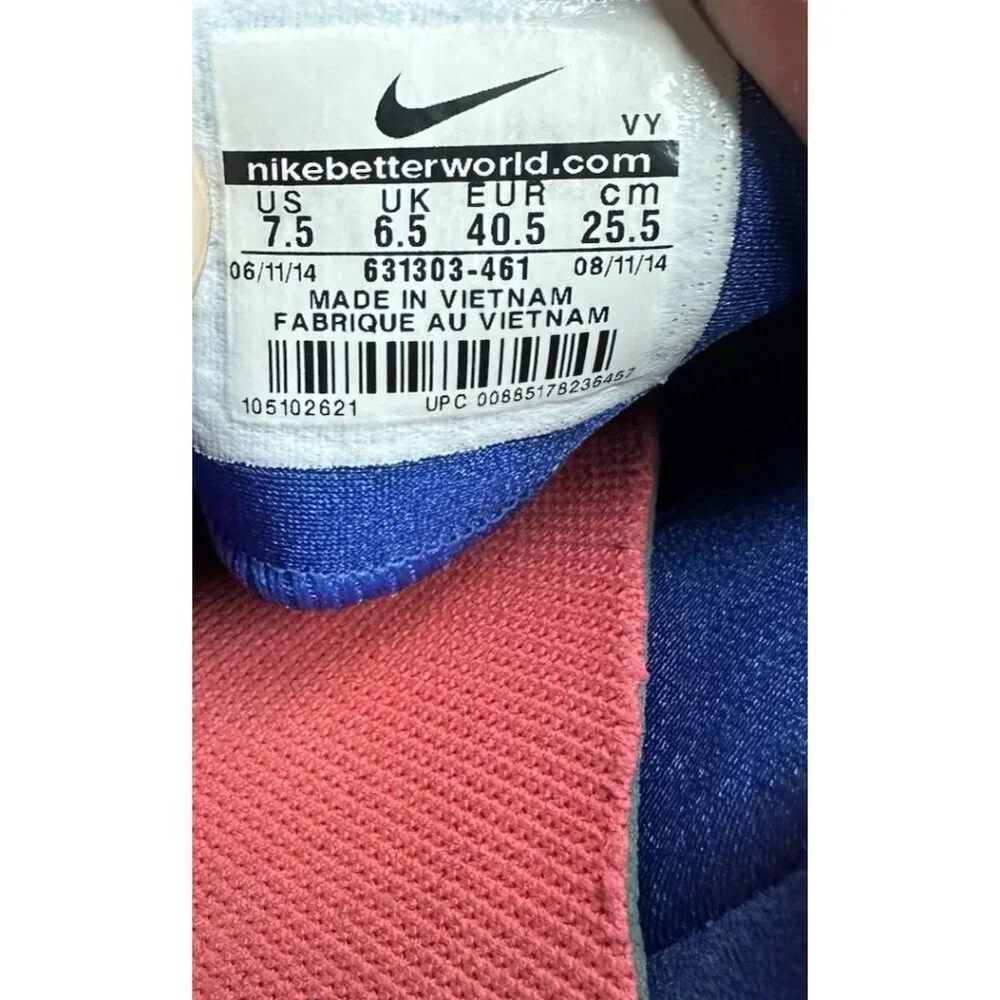 Nike Stefan Janoski Max Running Shoes Men Size 7.5 Blue White Comfort Sneakers